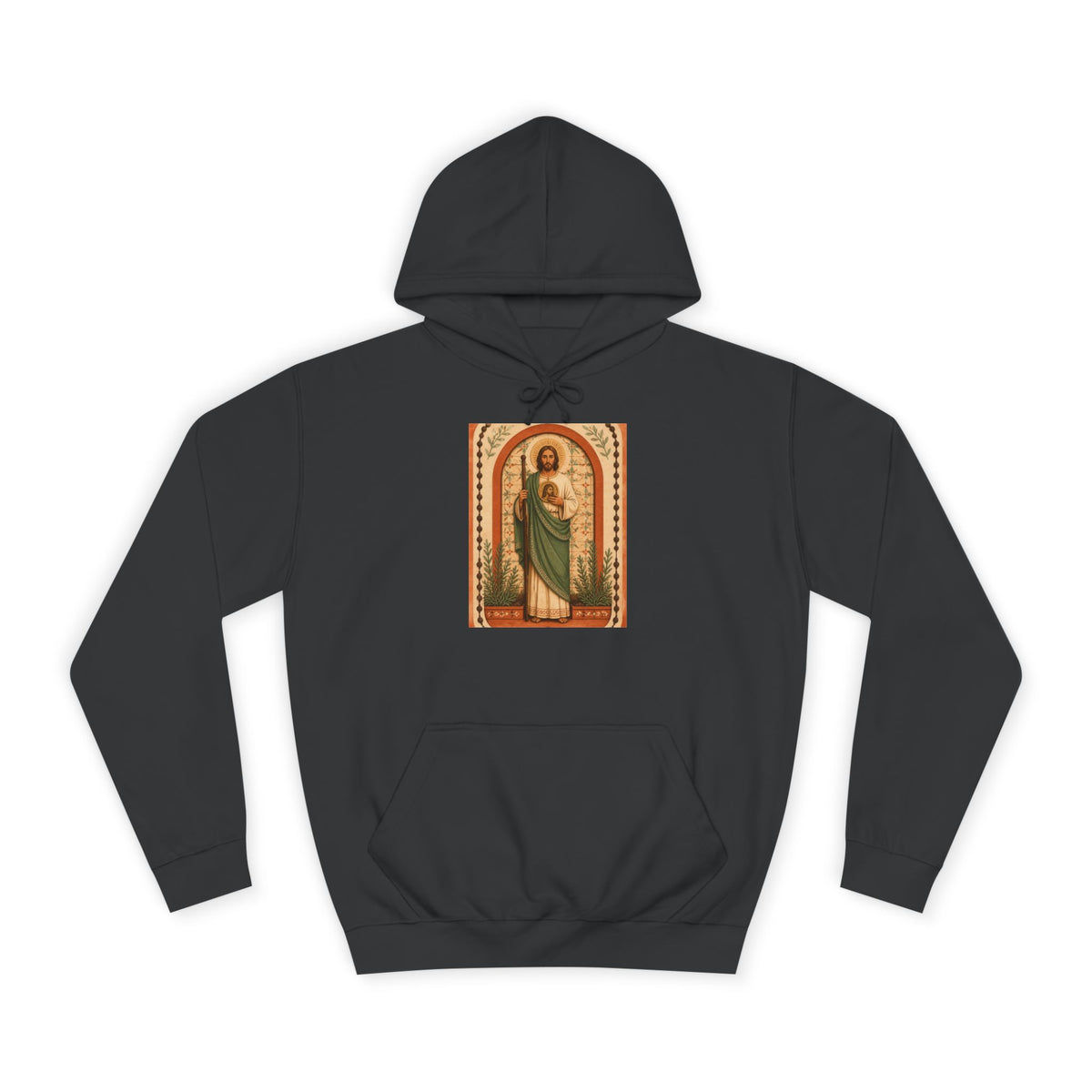 San Judas Tadeo Terracotta Rosary Garden Unisex Hoodie