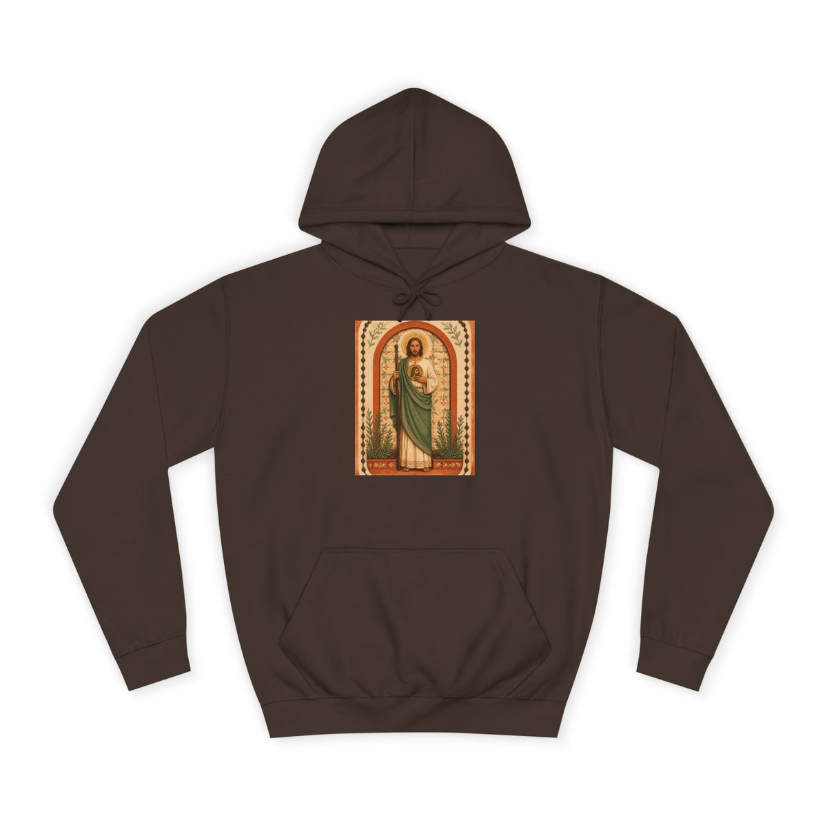 San Judas Tadeo Terracotta Rosary Garden Unisex Hoodie