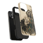 San Judas Tadeo Emerald & Gold Sacred Heart Tough Phone Case