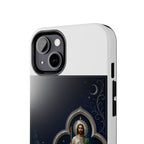 San Judas Tadeo Silver Moon Quatrefoil Tough Phone Case product preview, view 13