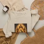 San Judas Tadeo Amber Pilgrim Lantern Crewneck Sweatshirt