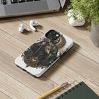 San Judas Tadeo Black & Gold Sacred Heart Tough Phone Case