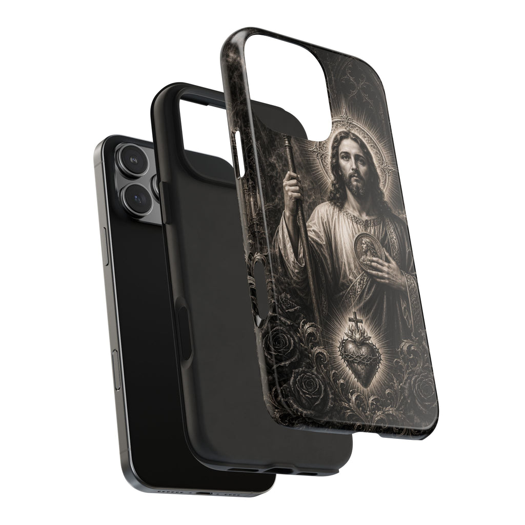 Copy of San Judas Tadeo Emerald & Gold Sacred Heart Tough Phone Case
