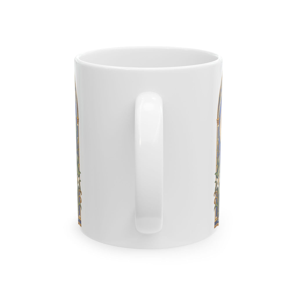 San Judas Tadeo Cobalt Chapel Mosaic Ceramic Mug product preview, view 2