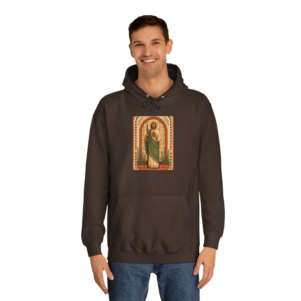 San Judas Tadeo Terracotta Rosary Garden Unisex Hoodie
