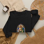 San Judas Tadeo Cobalt Chapel Mosaic Crewneck Sweatshirt