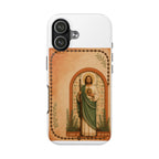 San Judas Tadeo Terracotta Rosary Garden Tough Phone Case product preview, view 8