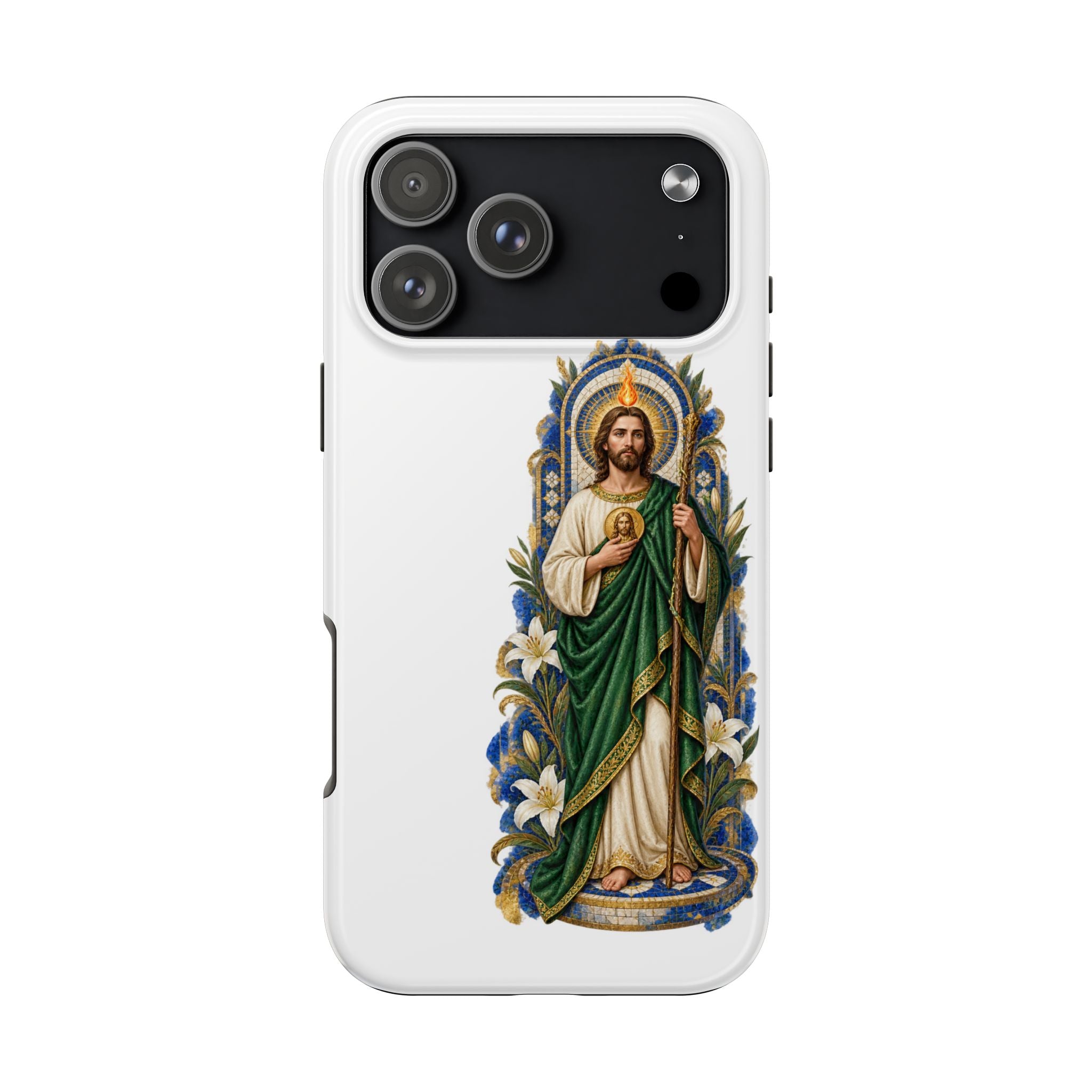 San Judas Tadeo Cobalt Chapel Mosaic Tough Phone Case product preview, view 10