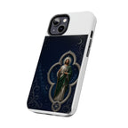 San Judas Tadeo Silver Moon Quatrefoil Tough Phone Case product preview, view 12