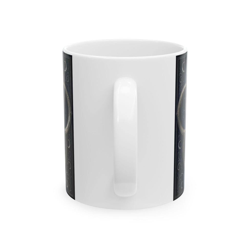 San Judas Tadeo Silver Moon Quatrefoil Ceramic Mug product preview, view 2