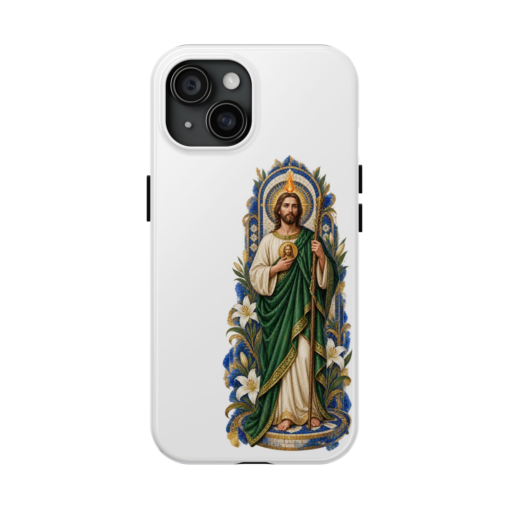 San Judas Tadeo Cobalt Chapel Mosaic Tough Phone Case product preview, view 3