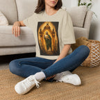 San Judas Tadeo Amber Pilgrim Lantern Unisex T-Shirt