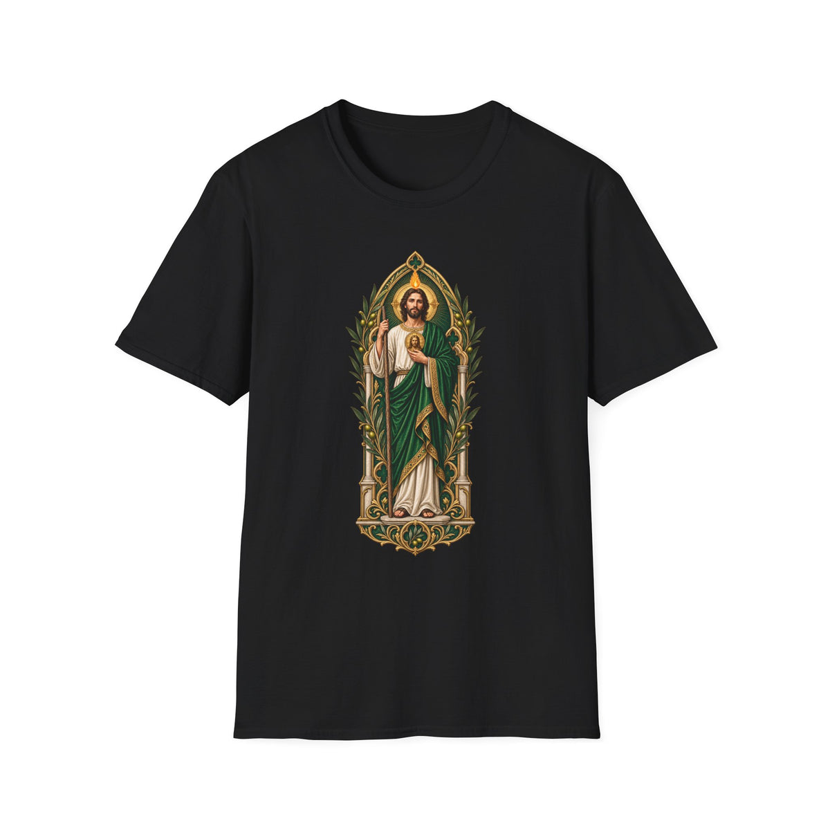 San Judas Tadeo Olive Reliquary Unisex T-Shirt
