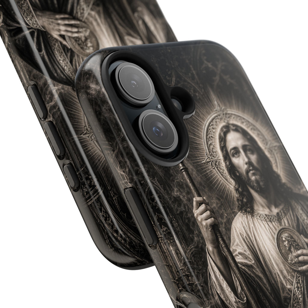 Copy of San Judas Tadeo Emerald & Gold Sacred Heart Tough Phone Case