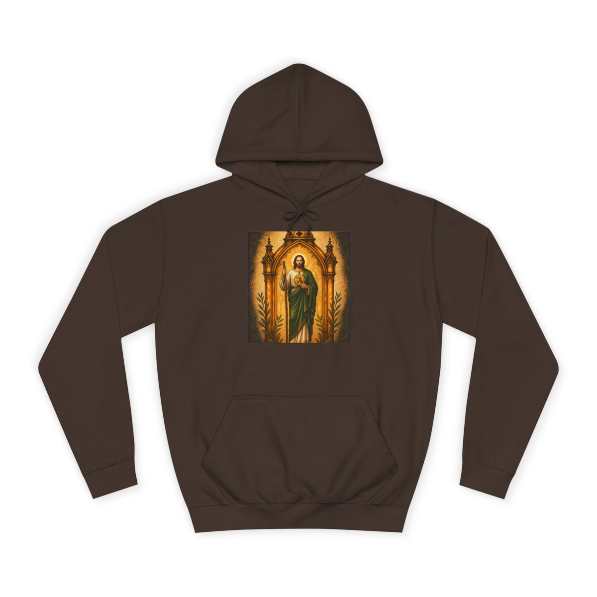 San Judas Tadeo Amber Pilgrim Lantern Unisex Hoodie