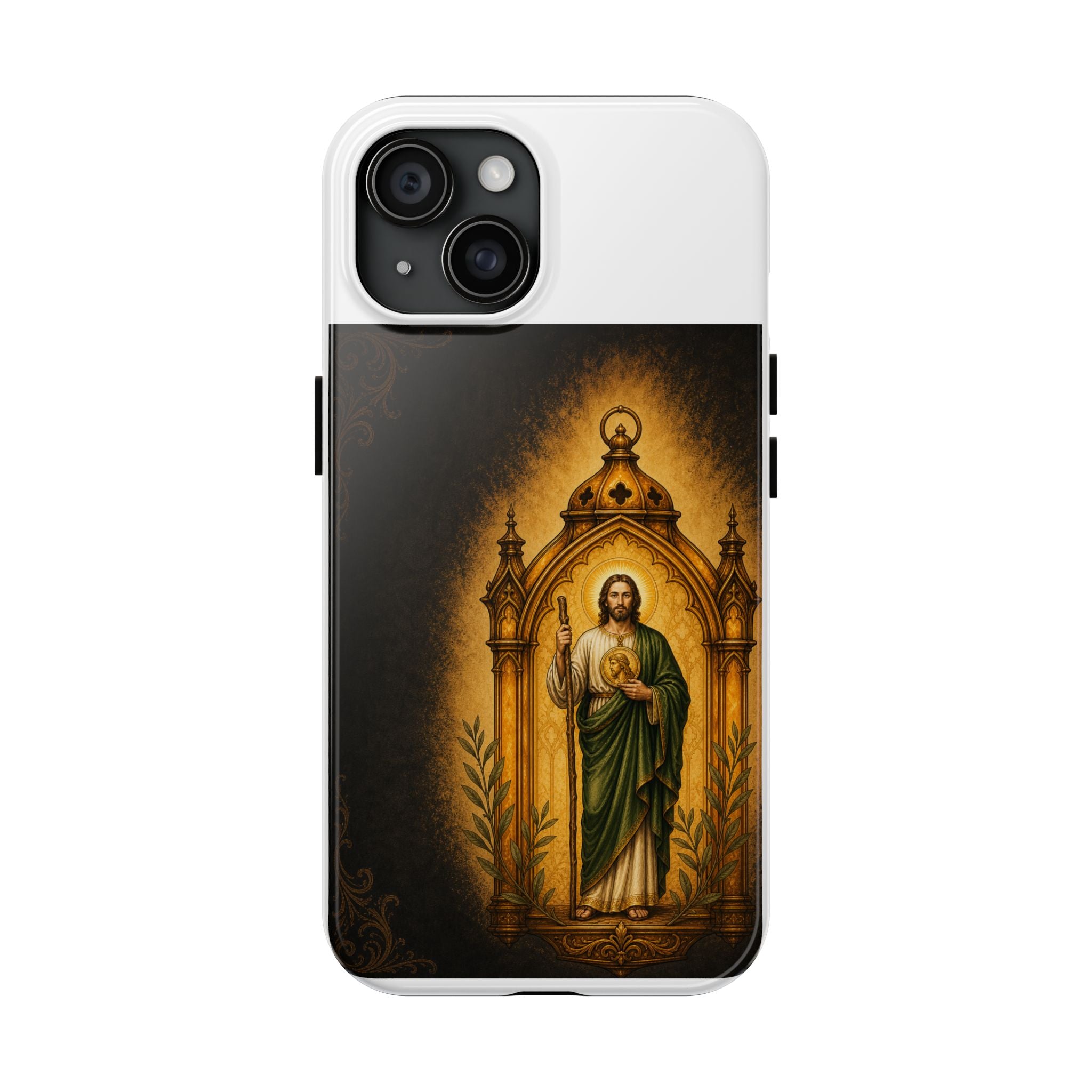 San Judas Tadeo Amber Pilgrim Lantern Tough Phone Case product preview, view 3