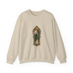 San Judas Tadeo Olive Reliquary Crewneck Sweatshirt