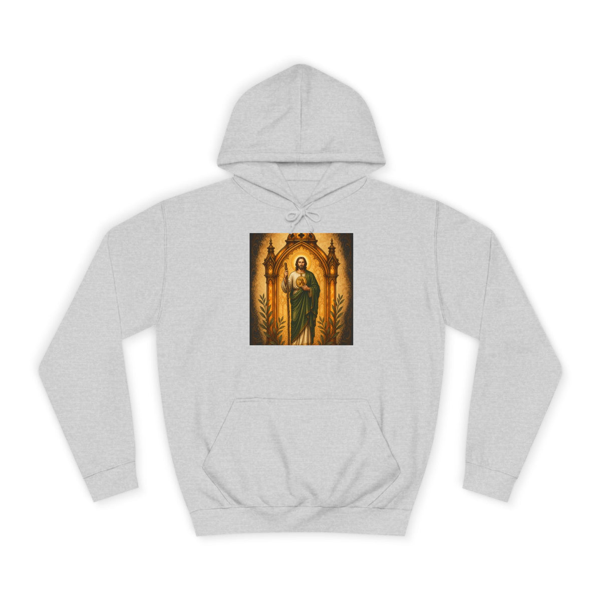 San Judas Tadeo Amber Pilgrim Lantern Unisex Hoodie