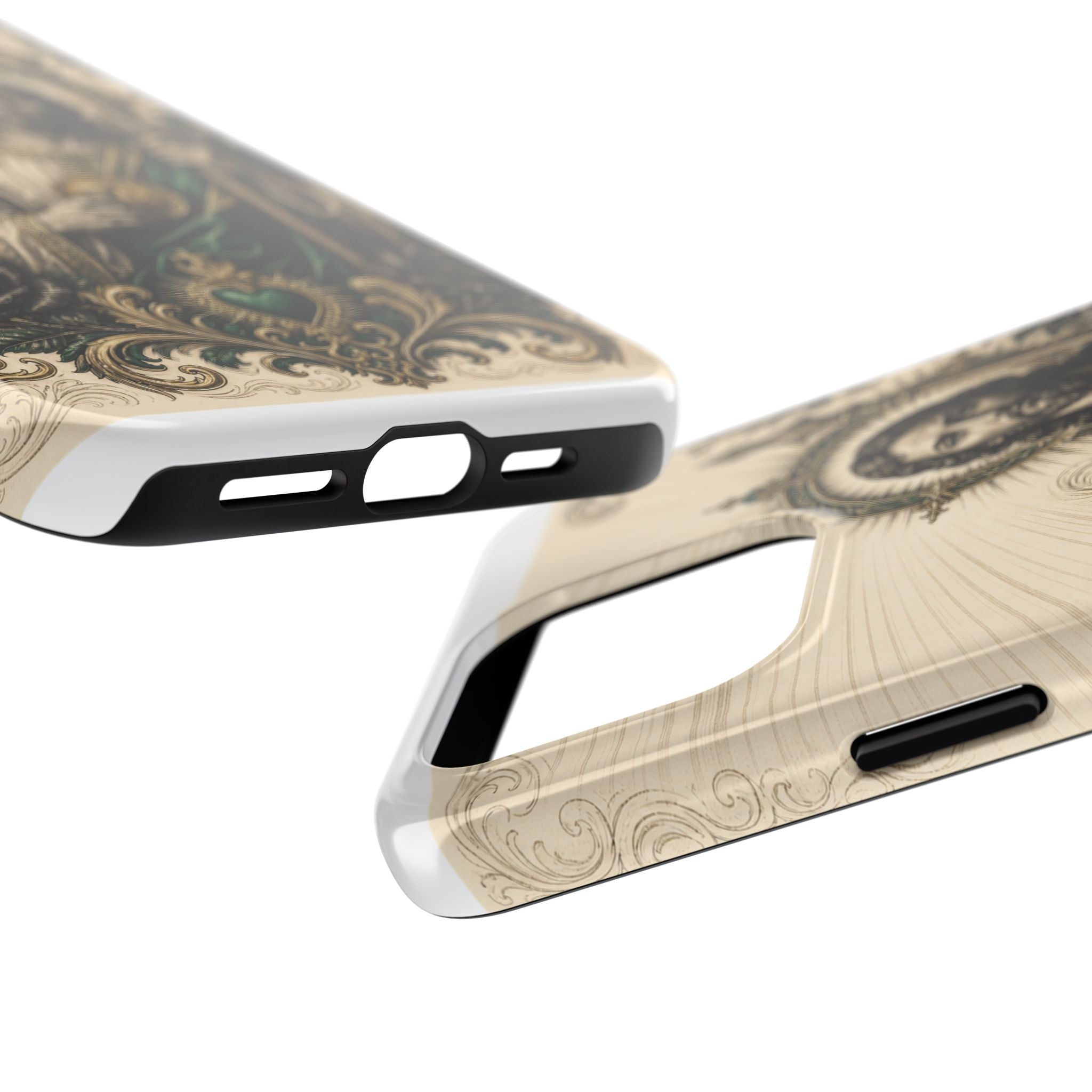 San Judas Tadeo Emerald & Gold Sacred Heart Tough Phone Case