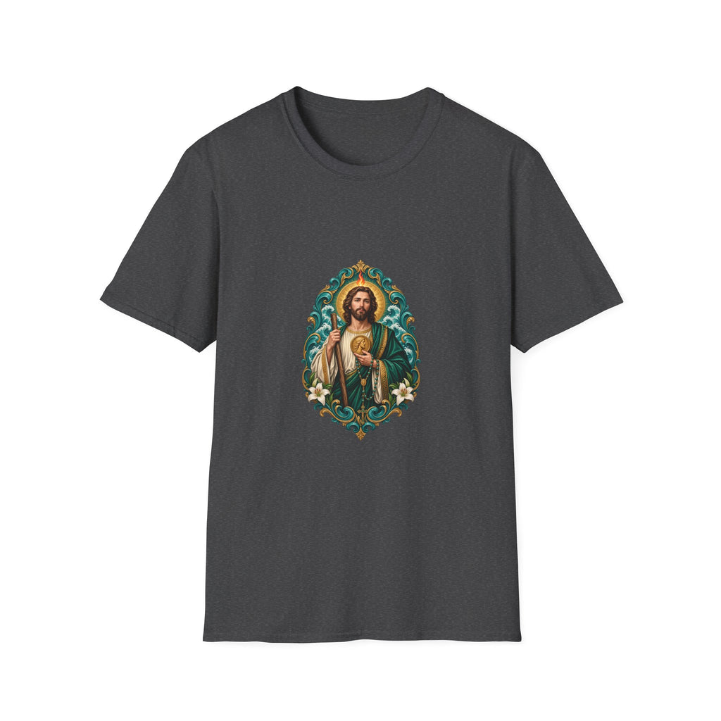 San Judas Teal Rosary Harbor T-Shirt product preview, view 19