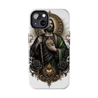 San Judas Tadeo Black & Gold Sacred Heart Tough Phone Case
