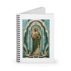 San Judas Tadeo Aqua Radiant Sanctuary Spiral Notebook product preview, view 2
