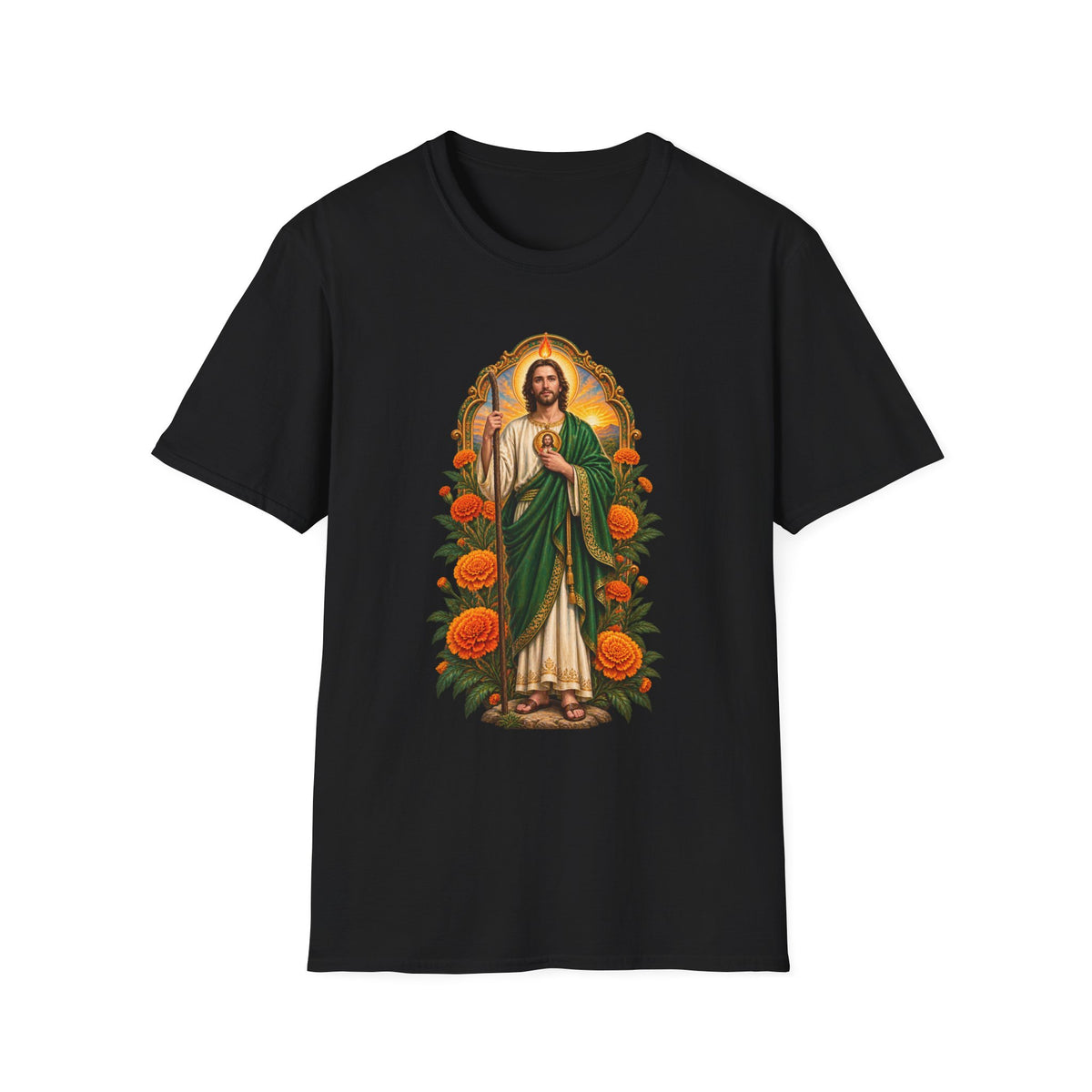 San Judas Tadeo Marigold Sun Arch Unisex T-Shirt
