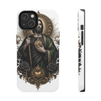 San Judas Tadeo Black & Gold Sacred Heart Tough Phone Case