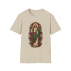 San Judas Tadeo Crimson Rose Window Unisex T-Shirt