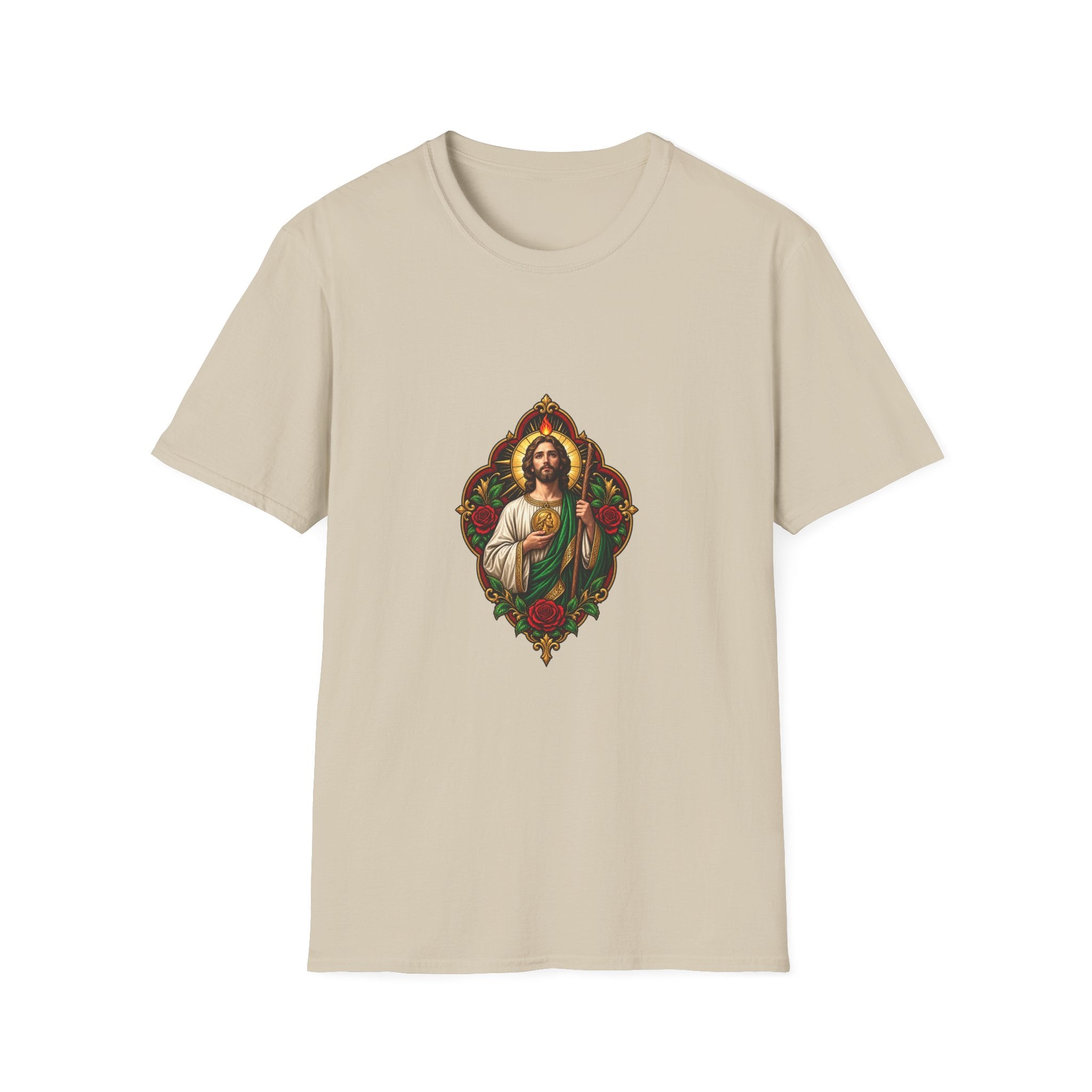 San Judas Crimson Covenant Window T-Shirt product preview, view 13