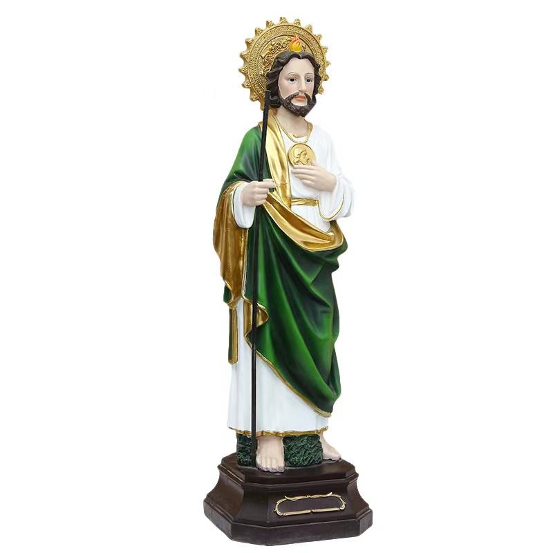 Sacred St. Jude Resin Statue - 8 Inch Holy Figurine