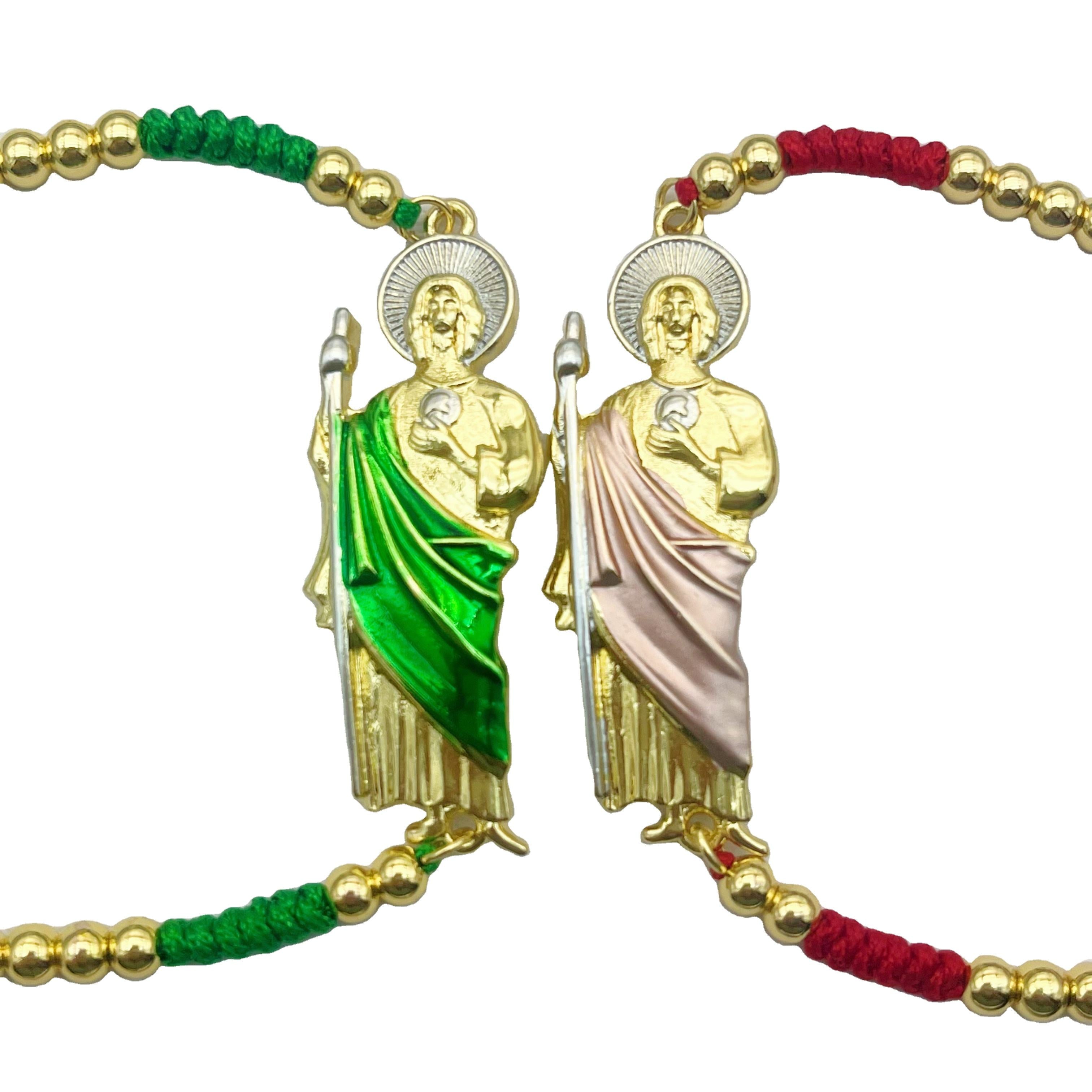 San Judas Gold Cuban Bracelet