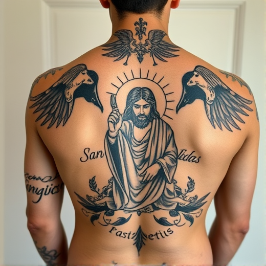 San Judas Tattoo Design Example