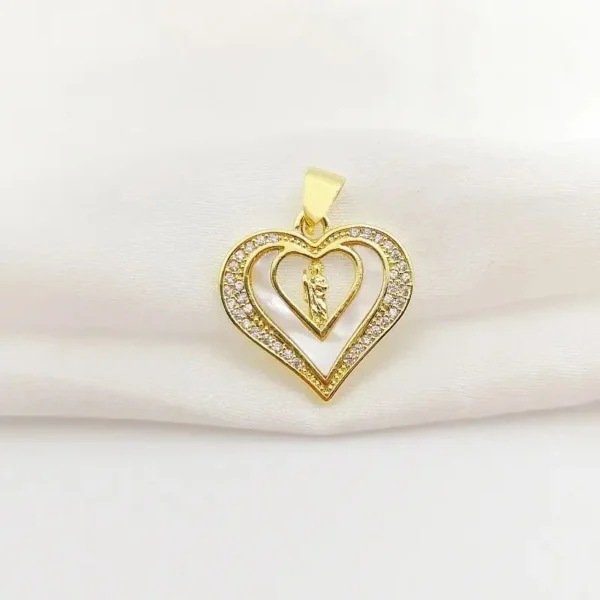 Heart Shell Virgin Mary St. Benedict San Judas Hollow Charms for Necklace Bracelet Gold Color St. Jude Medal Pendant Diy Jewelry - Image 6