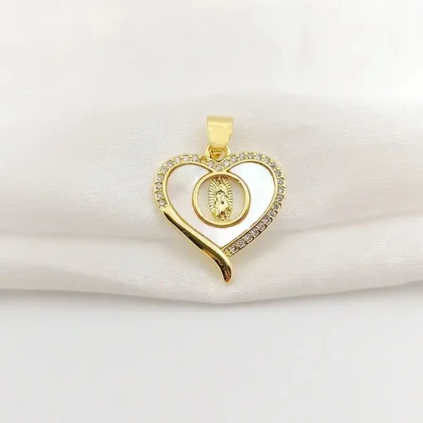 Heart Shell Virgin Mary St. Benedict San Judas Hollow Charms for Necklace Bracelet Gold Color St. Jude Medal Pendant Diy Jewelry